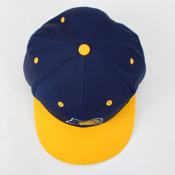 Vintage Indiana Pacers Snapback Hat Logo Athletic Basketball Blue Yellow NWOT - Picture 5 of 9